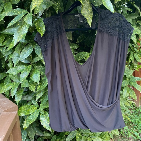 Forever 21 Size 2X Black Shirt - Picture 4 of 16